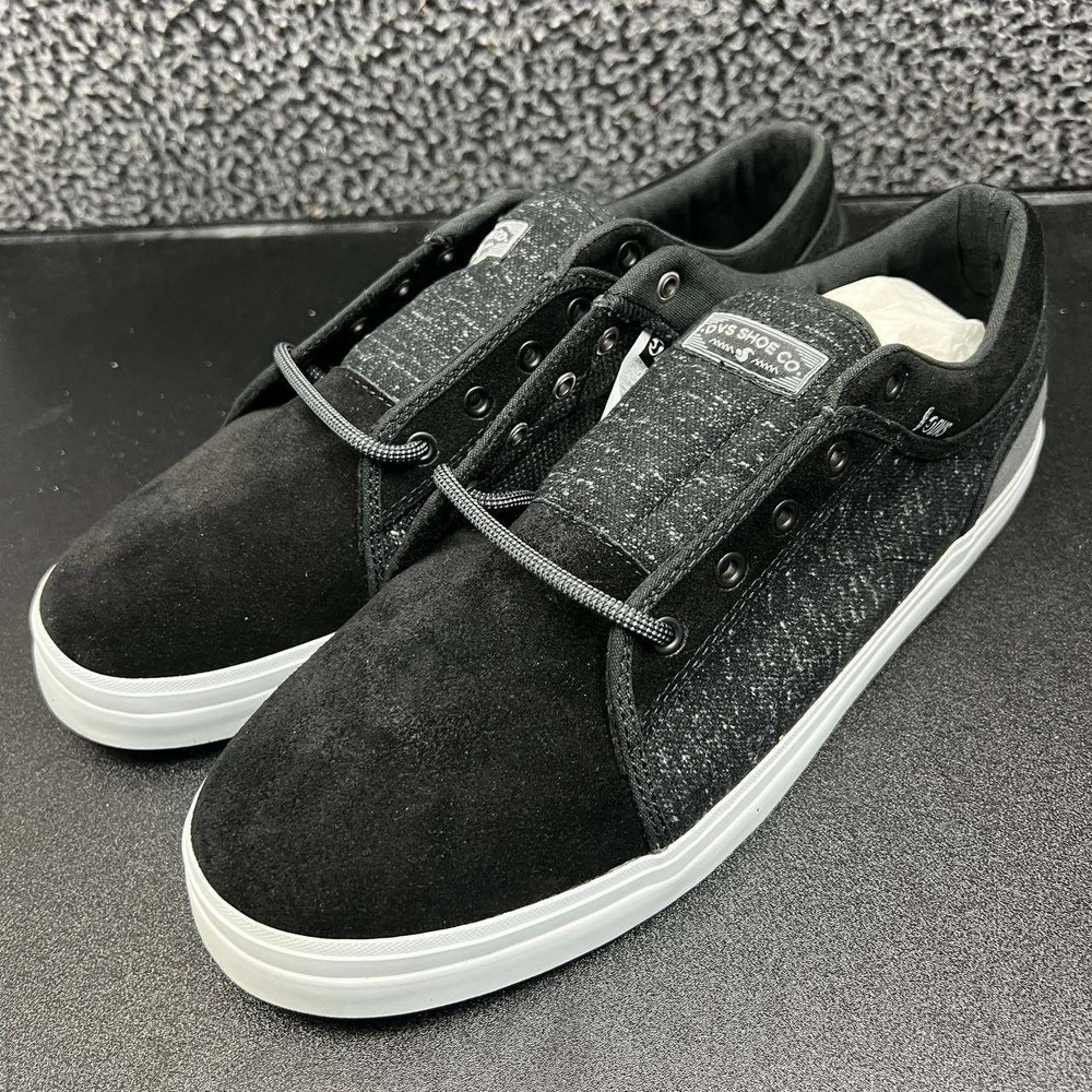 DVS‎ Aversa Skateboarding Shoes Men 11 Black Charcoal Lace Up DVF0000303
